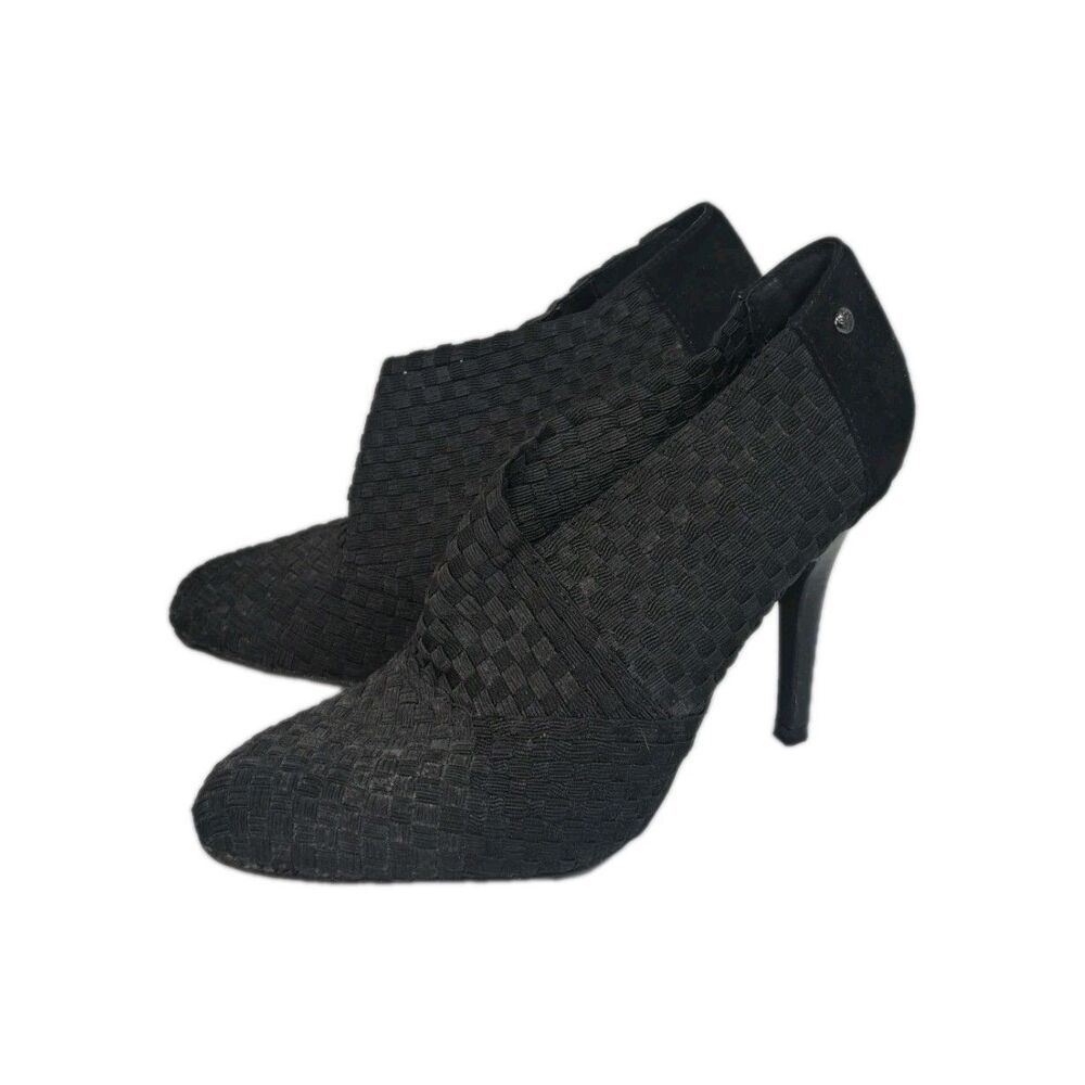 Simply Vera Vera Wang High Heel Black Ankle Boots Women’s Size 7.5 M Leather